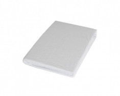 Cearsaf cu elastic de saltea o persoana material Jersey, Terry, 100 x 200 cm alb foto