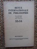 Revue Internationale de Philosophie 1955 FASCICULE 3-4 / 33-34