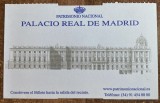 QW29 - Bilet de colectie - turism - Spania - bilet intrare la Palatul Regal din Madrid