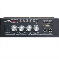 Amplificator karaoke 50W 2 canale 8 ohmi, Bluetooth, USB, AUX