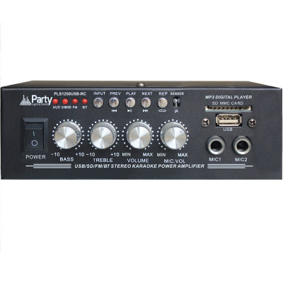 Amplificator karaoke 50W 2 canale 8 ohmi, Bluetooth, USB, AUX foto