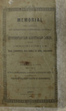 MEMORIAL COMPUS SI PUBLICAT DIN INSARCINAREA CONFERINTEI GENERALE A REPREZENTANTILOR ALEGATORILOR ROMANI (SIBIU, 1882)