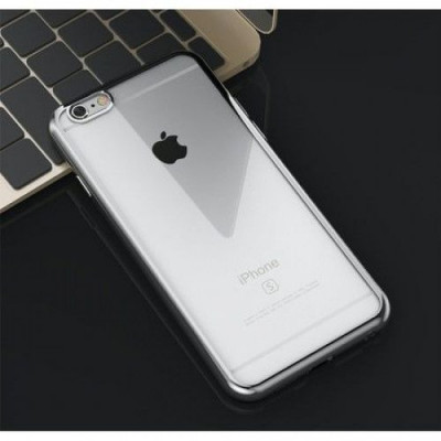 Husa pentru Apple iPhone 6+ / iPhone 6S PLUS Premium TPU placata Argintiu foto