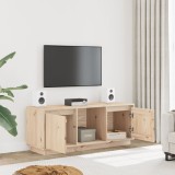 Cumpara ieftin Comodă TV, 110,5x35x44 cm, lemn masiv de pin