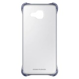 Capac de protectie spate Clear Cover Samsung pentru Galaxy A3 (2016), Black, Negru, Plastic, Carcasa