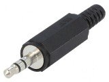 Conector Jack 3,5mm Mufă Tată Stereo Piste 3 Drept Pe Cablu