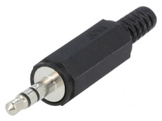 Conector Jack 3,5mm Mufă Tată Stereo Piste 3 Drept Pe Cablu