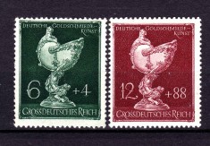 ✅ (S41) Germania Reich 1944 &quot;Societatea bijutierilor in aur din Germania&quot; serie completa Michel 902/903, MNH