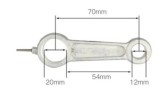 Biela cap compresor de aer aluminiu 12*20*70mm CH050, Barracuda