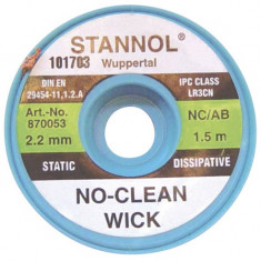 2,2MM-1,5M LITA ABSORBANTA NO-CLEAN STANNOL -ROHS- 870053 STANNOL