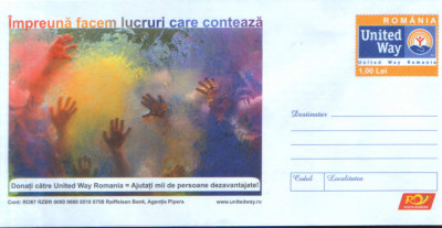 intreg pos plic nec 2008-Donati catre United Way Romania,ajutati mii de persoane foto