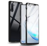 Husa Magnetic Glass 360&deg; (sticla fata + spate) pentru Samsung Galaxy Note 10, Negru