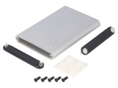 Carcasa Aluminiu Gri 70x100x12mm foto