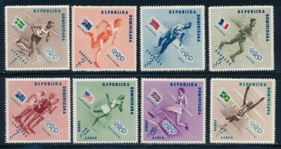 REPUBLICA DOMINICANA, SPORT MELBOURNE - SERIE COMPLETĂ MNH foto