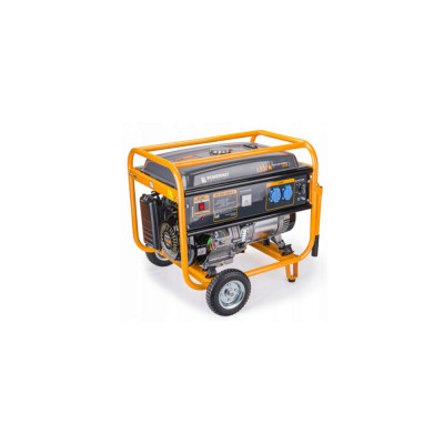 Generator curent electric 6500 W, 6.5 KW, 220 V, motor 15cp, stabilizator de tensiune (AVR), monofazat, protectie suprasarcina, Powermat foto