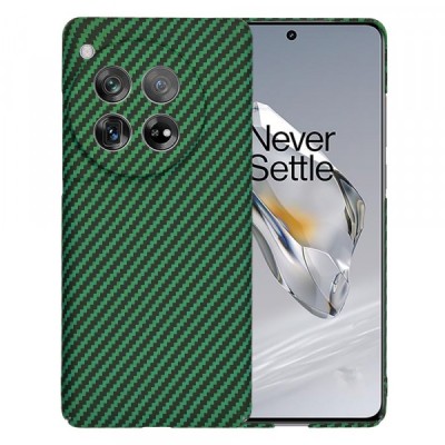Husa pentru OnePlus 12, Techsuit, Carbonite FiberShell, Verde foto