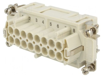 Conector HDC Inserturi Contact Mamă 16 PE foto