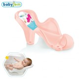 Suport Anatomic Universal Cadita Bebelusi BabyJem Roz, 0 luni+, Sigur, Confortabil, Ventuze Fixare