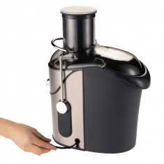 Storcator de fructe Tefal ZN655H, 1200 W, Recipient suc 1.25 l, Recipient pulpa 2 l, 2 Viteze, Tub de alimentare 85 mm, Negru/Inox foto