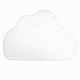 Covoras Decorativ din Blana Artificiala, Forma de Nor, Alb, 110x74cm, CMCLASS