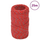 Cumpara ieftin Franghie de barca, rosu, 2 mm, 25 m, polipropilena