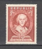 Austria.1951 150 ani moarte M.J.Schmidt-sculptor MA.560, Nestampilat