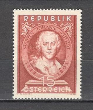 Austria.1951 150 ani moarte M.J.Schmidt-sculptor MA.560 foto