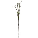 Cumpara ieftin Creanga decorativa lemn maro verde 28x5x130 cm
