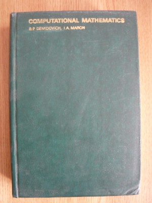 DEMIDOVICH / MARON - COMPUTATIONAL MATHEMATICS - 1981 foto