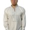 Bluza barbati RB187, alb/argintiu, marime 3XL