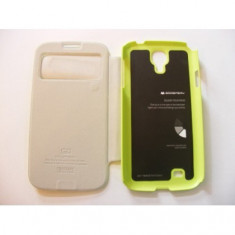 Husa Mercury EasyView Samsung Galaxy S4 I9505 Lime Blister