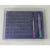 Cumpara ieftin Set 56 V&acirc;rfuri ?urubelni?e de Precizie &ndash; O?el Inoxidabil &ndash; Pentru Ceasornicari &ndash; 56 de Bi?i Intersanjabili