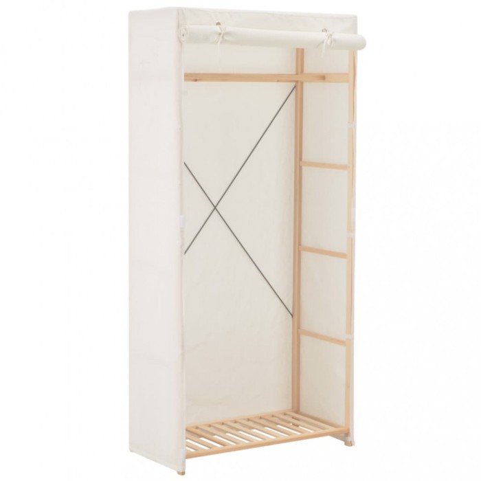 vidaXL Șifonier, alb, 79 x 40 x 170 cm, material textil