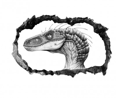 Sticker decorativ cu Dinozauri, 85 cm, 4230ST-1 foto