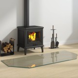 Cumpara ieftin Placa de sticla pentru semineu Transparent 120 x 50 cm Sticla