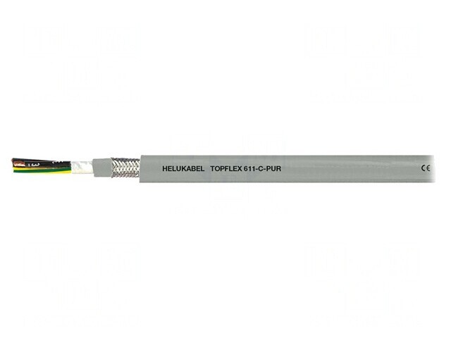 Cablu servomotoare TOPFLEX 611-C-PUR 4G1,5mm2 Gri