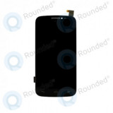 Capacul frontal al modulului display Alcatel One Touch Pop C7+lcd+digitizer negru