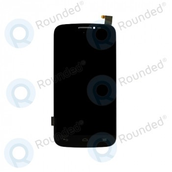 Capacul frontal al modulului display Alcatel One Touch Pop C7+lcd+digitizer negru foto