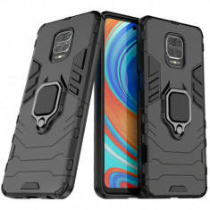 Husa TPU OEM Defender Armor pentru Xiaomi Redmi Note 9S / Xiaomi Redmi Note 9 Pro / Xiaomi Redmi Note 9 Pro Max, Neagra