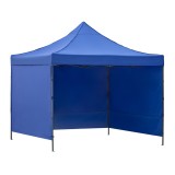 Pavilion pliabil de gradina 3x3 m,cu 3 pereti laterali pentru protectie impotriva vantului si ploii usoare,prelata hidrofoba Oxford 420D,cadru din
