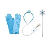 Set 3 accesorii compus din manusi, bagheta si bentinta pentru fetite, Oem