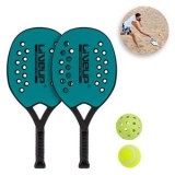 Set Rachete Tenis de Plaja cu 2 Mingi, 2 buc, Turcoaz, CMCLASS