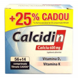Cumpara ieftin Pachet Calcidin, 56 comprimate + 14 comprimate Gratis, Zdrovit