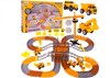 Set educativ constructie cu 2 poduri, macara si masinute, 273 piese, MalPlay 110484