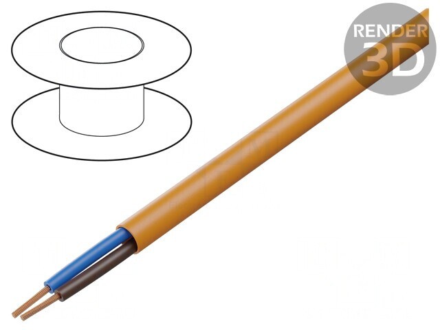 Cablu &Ouml;LFLEX 500 P 2x1.5mm&sup2; Neecranat 300/500V Cu