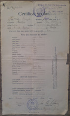 Certificat scolar// Oravita 1920 foto