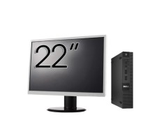 Pachet Calculator Second Hand DELL OptiPlex 9020 Mini PC, Intel Core i5-4590T 2.00GHz, 8GB DDR3, 128GB SSD + Monitor 22 Inch NewTechnology Media