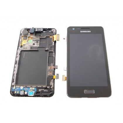 Display LCD cu TouchScreen si Rama Samsung I9103 Galaxy R Negru Original