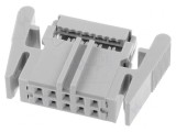 Mufă IDC Mamă 10 PIN pentru Cablu-Bandă 1,27mm