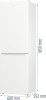 RESIGILAT &ndash; COMBINA FRIGORIFICA GORENJE NRK6191EW4, Clasa F, 300L, NoFrost Plus, IonAir, Multiflow 360&deg;, Alb